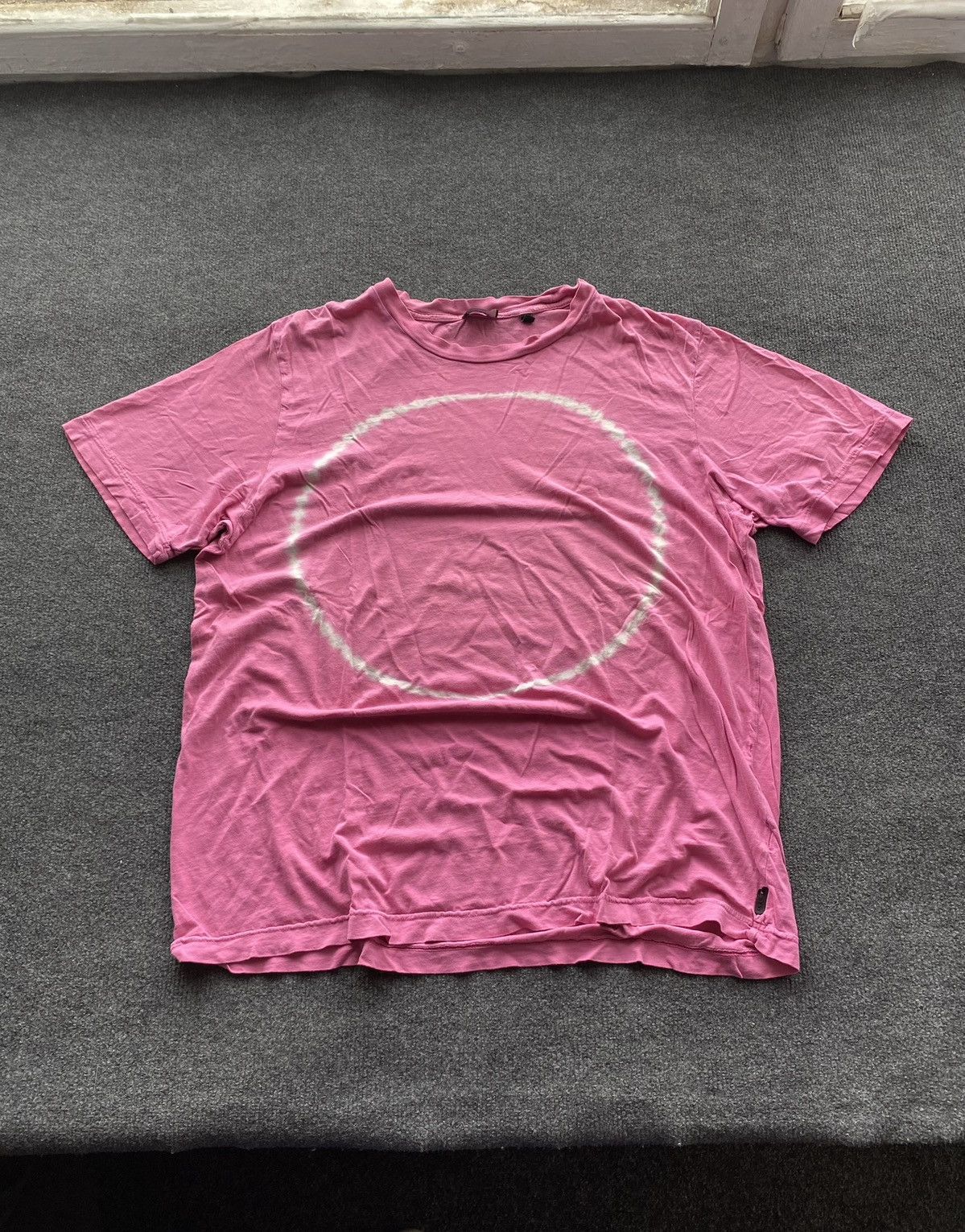 Diesel 🔥Opium Punk Diesel Pink Circle Logo Faded goth emo tee L Size US L / EU 52-54 / 3 - 1 Thumbnail