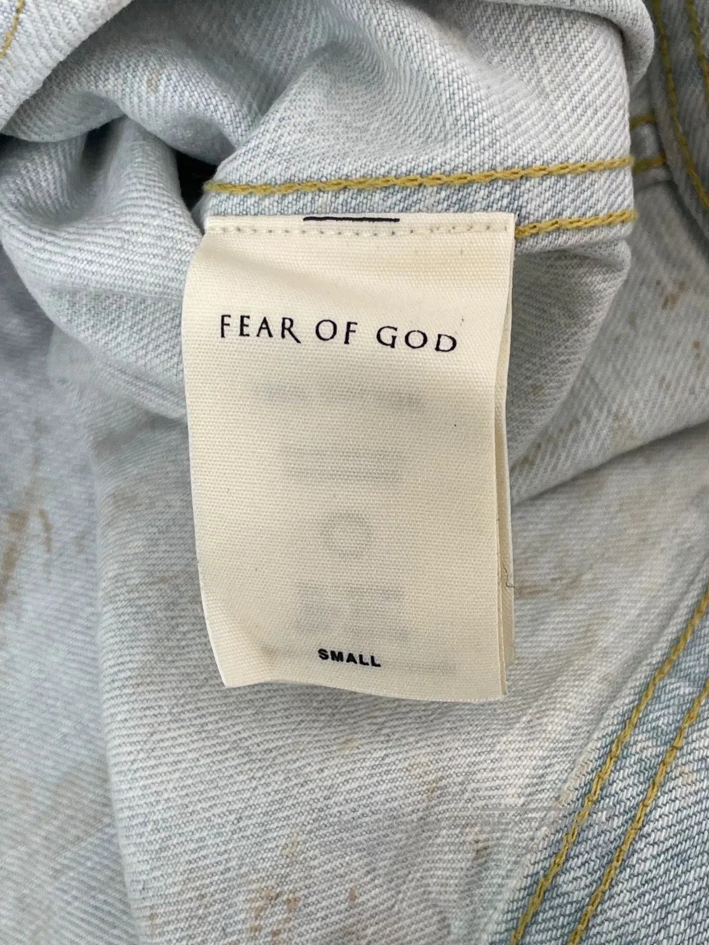 Fear of God Fear of God 5TH Splatter Denim Jacket. Size US S / EU 44-46 / 1 - 4 Thumbnail