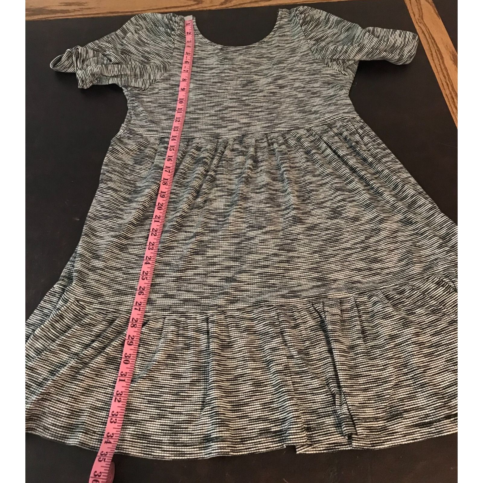 Anthropologie Anthropologie Daily Practice Flounced Space-Dye Mini Dress Size L / US 10 / IT 46 - 5 Thumbnail
