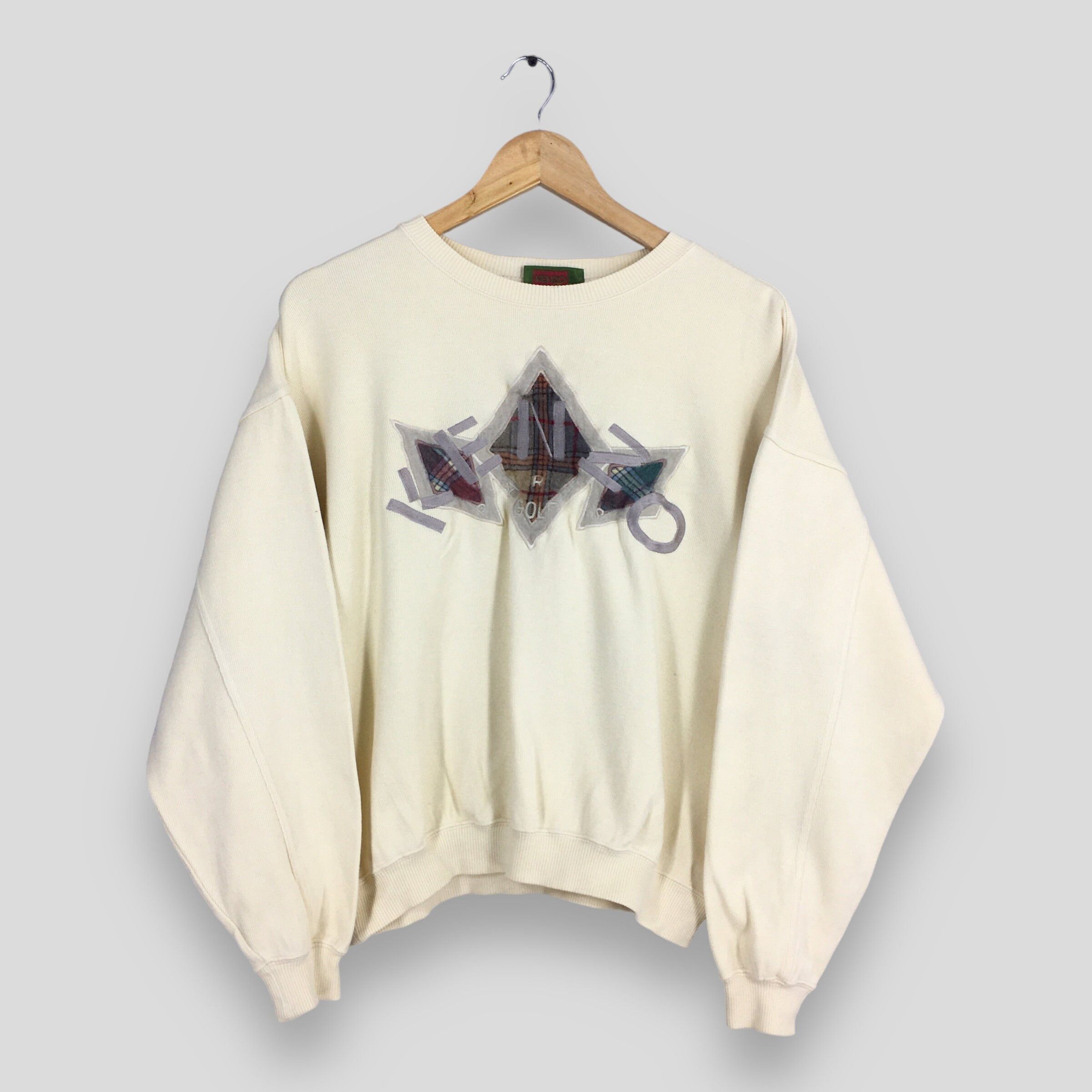 Designer × Kenzo Vintage Kenzo Golf White Cream Sweater Medium Size US M / EU 48-50 / 2 - 1 Thumbnail