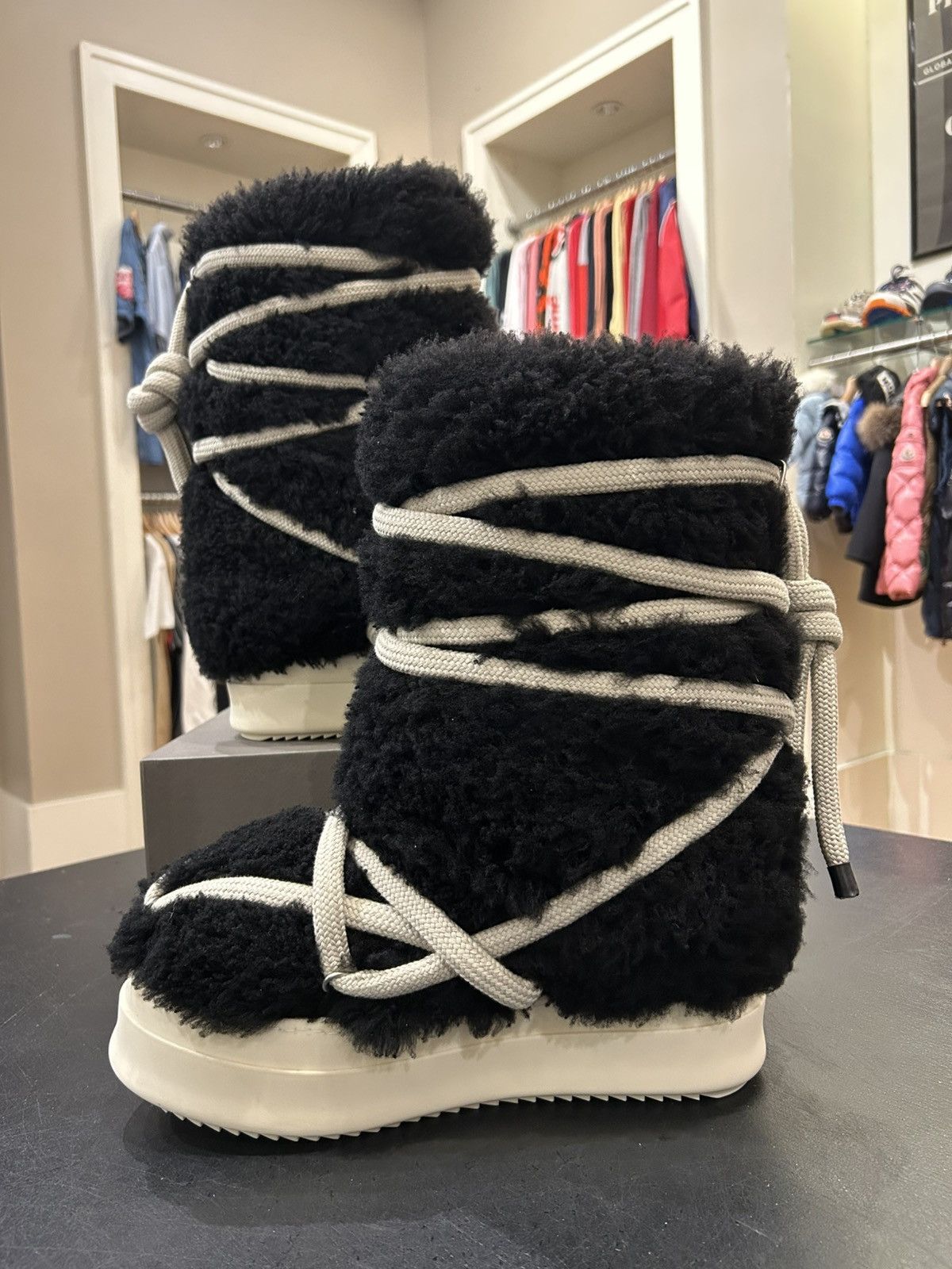 Rick Owens Rick Owens Lace Up Shearling Boot Size US 11 / EU 44 - 2 Thumbnail