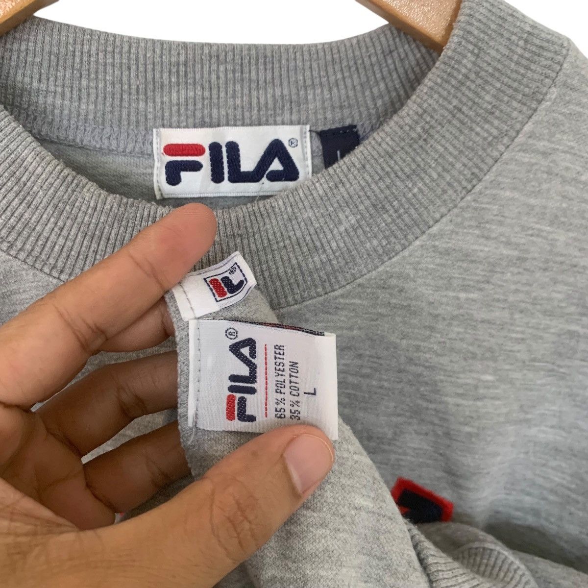 Fila × Vintage Vintage Fila Sweatshirt Big Logo Italy Large Size US M / EU 48-50 / 2 - 3 Thumbnail
