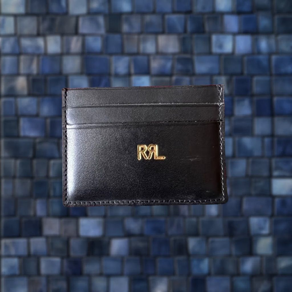 Ralph Lauren RRL Ralph Lauren Wallet Black Logo Card Case Holder Size ONE SIZE - 1 Thumbnail