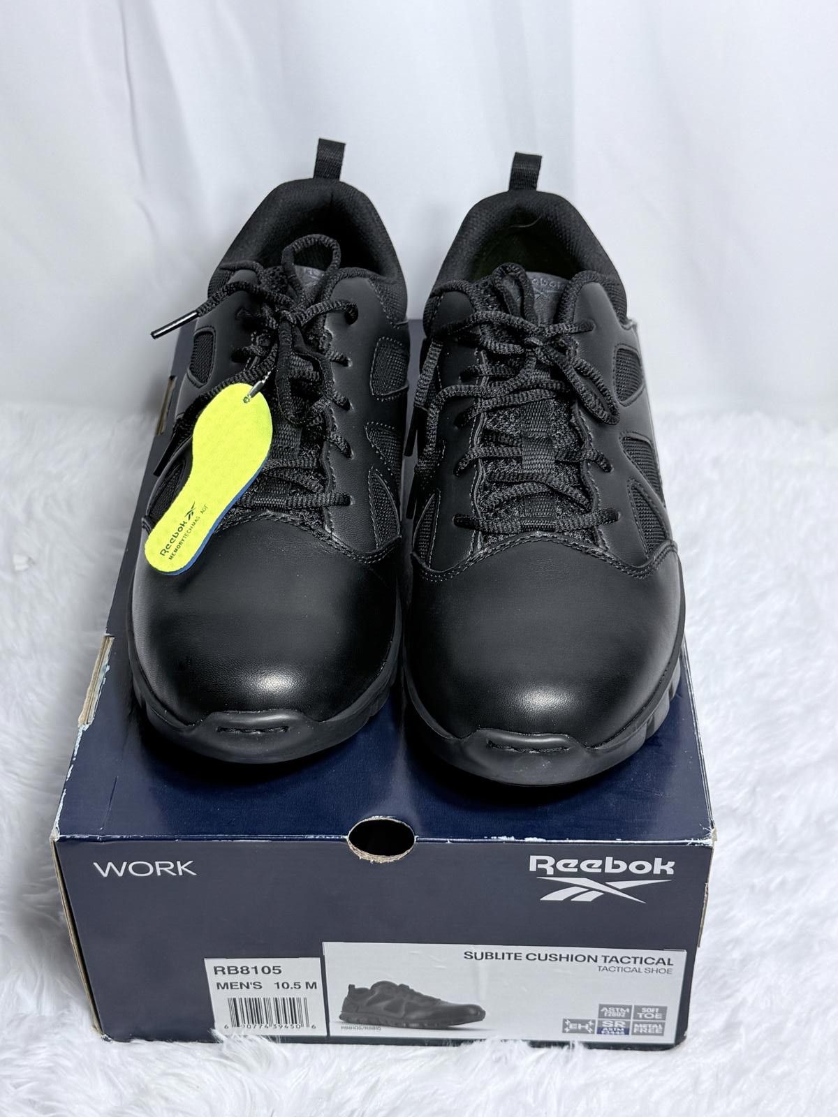 Reebok Reebok Sublite Cushion Work Shoes RB8105 Men's 10.5 M Black Size ONE SIZE - 2 Thumbnail