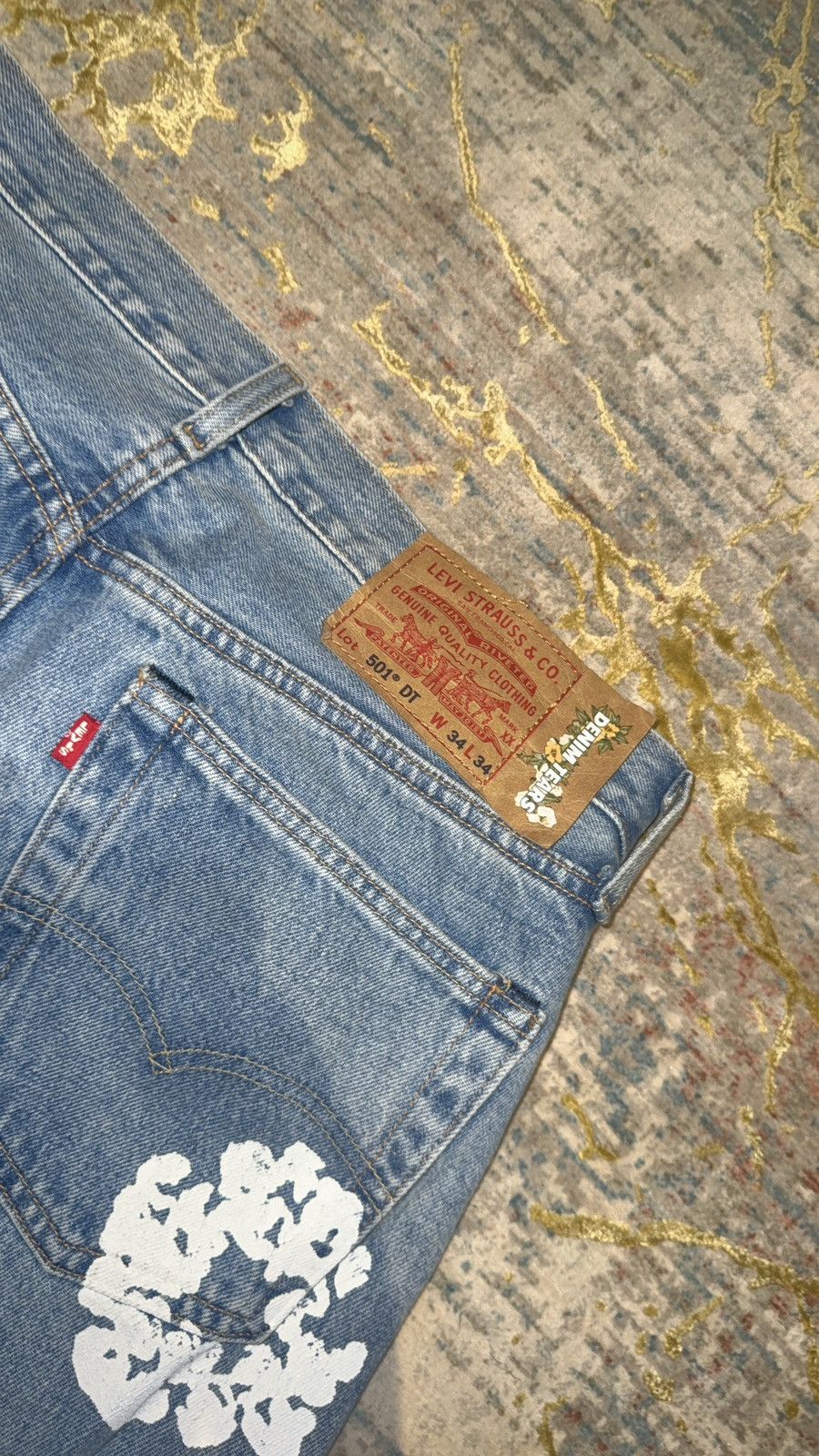 DENIM TEARS Denim Tears The Cotton Wreath Jeans Size US 34 / EU 50 - 3 Thumbnail