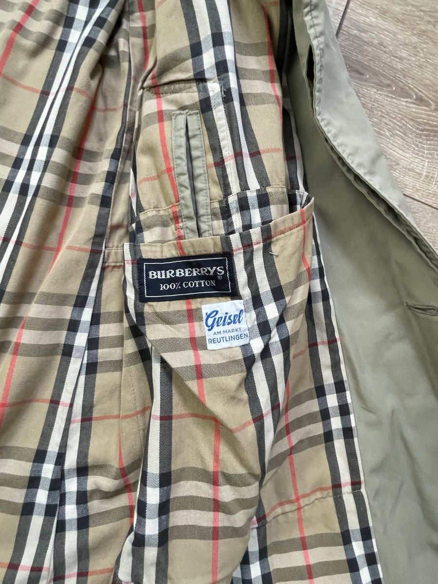 Burberry Burberry Vintage Nova Check Single Breasted Trench Coat Size US L / EU 52-54 / 3 - 7 Thumbnail