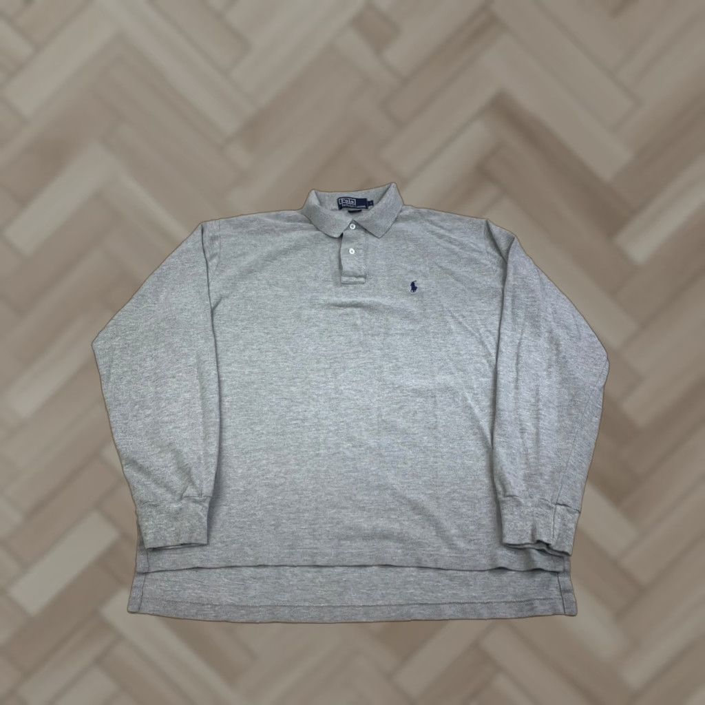 Polo Ralph Lauren VINTAGE Polo Ralph Lauren Long Sleeve Shirt Men L Gray Casual Preppy 90s Shirt Mens L Gray Polo Ralph Lauren Size US L / EU 52-54 / 3 - 1 Thumbnail