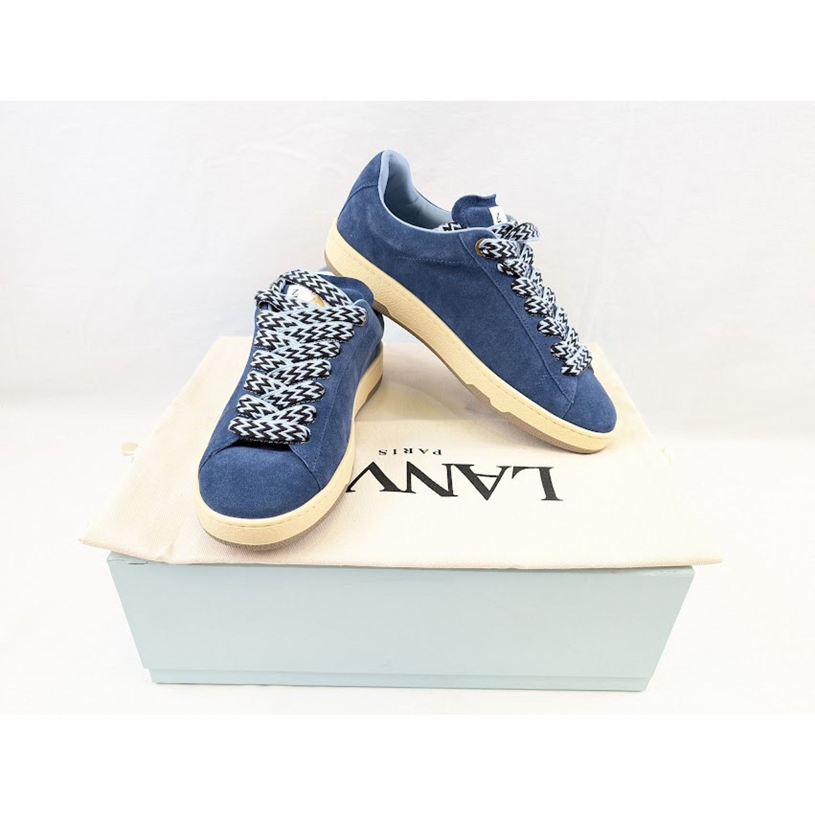 Lanvin o1rshd1 Curb Lite Low-Top Sneakers in Cornflower Size US 11 / EU 44 - 20 Thumbnail