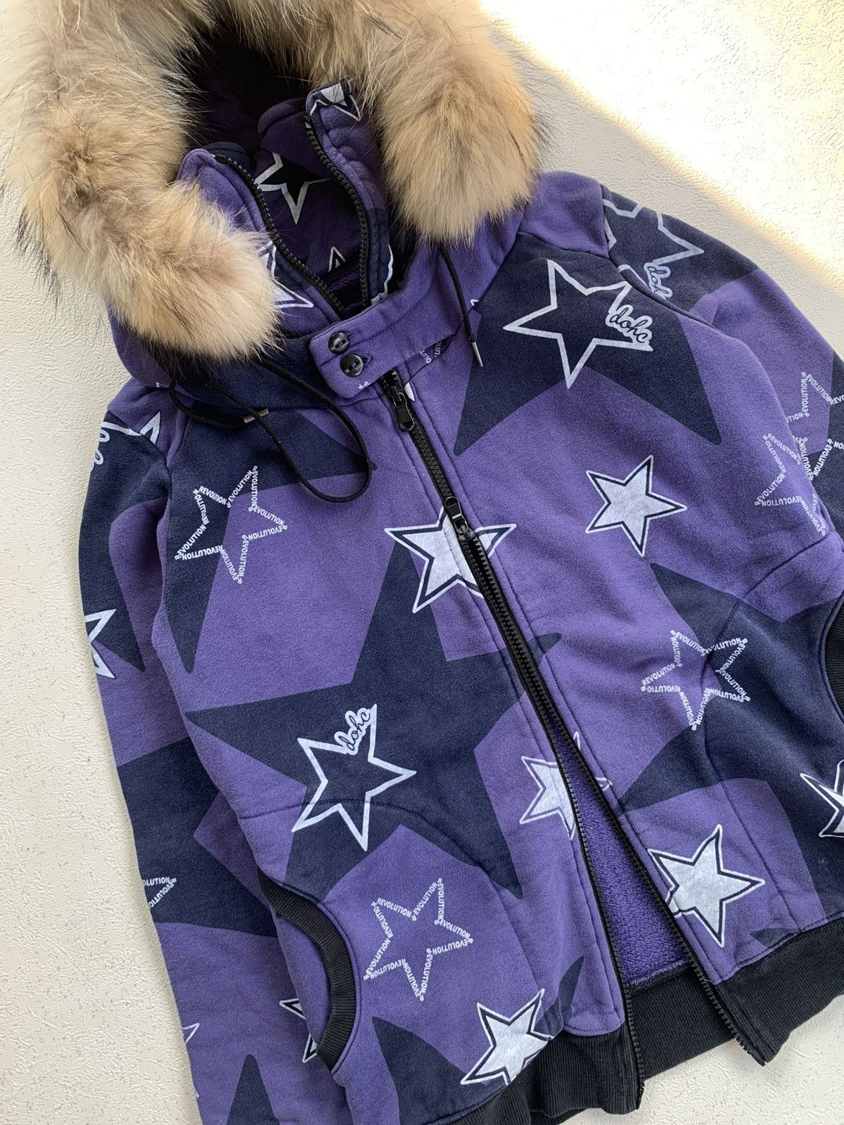 Japanese Brand DOUBLE ZIP DOHC REVOLUTION BONO FUR HOODIE IFSIX LGB STYLE Size US M / EU 48-50 / 2 - 11 Thumbnail
