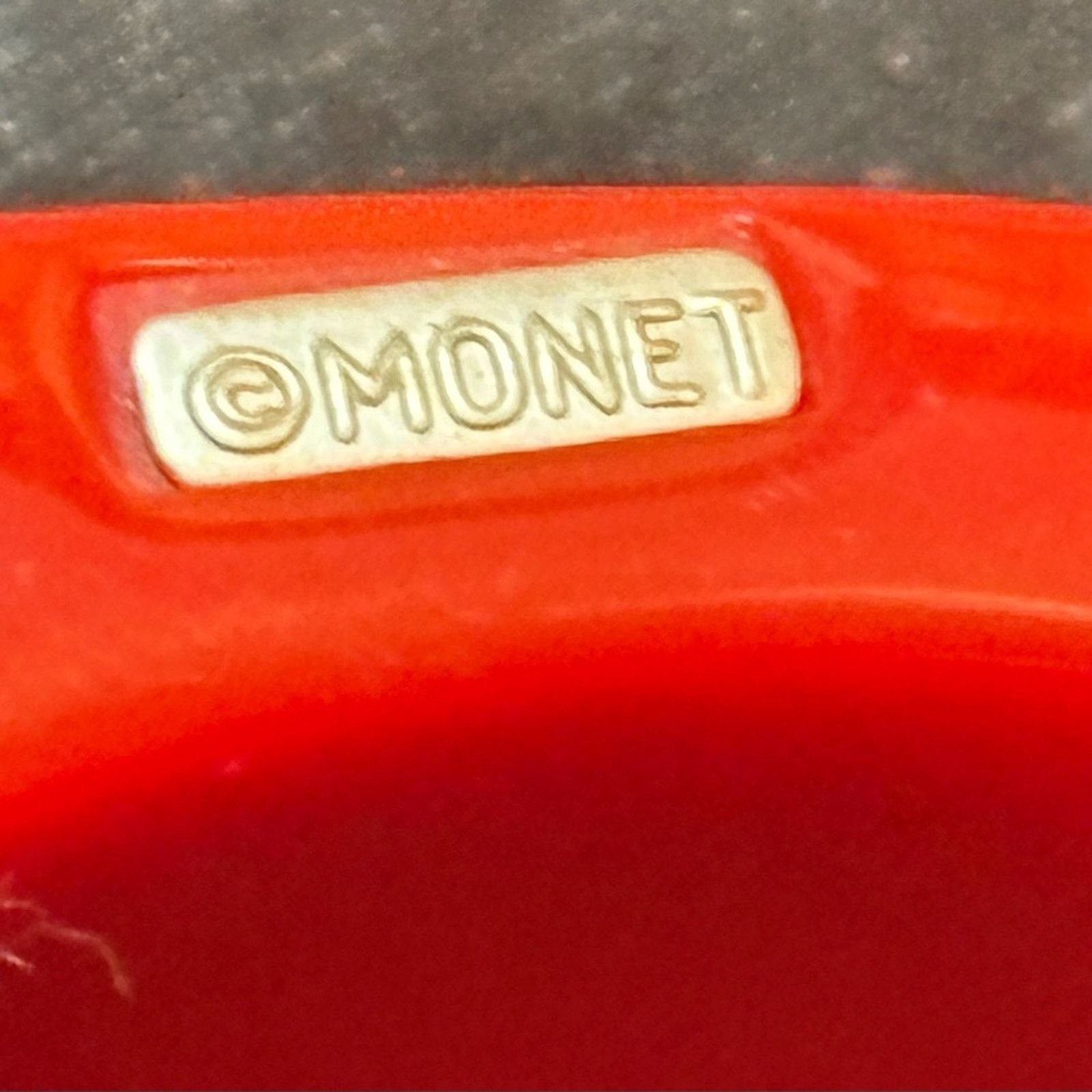 Monet Vintage RARE MONET Red 1984 bangle Size 7.25" Size ONE SIZE - 2 Thumbnail