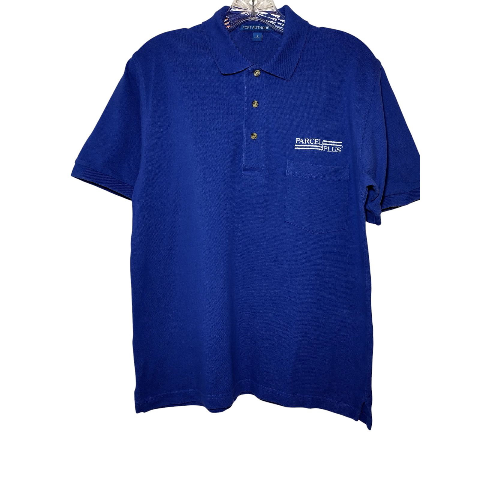 Port Authority Port Authority Short Sleeve Pocket Polo Shirt Blue Sz Sm Size S / US 4 / IT 40 - 6 Thumbnail