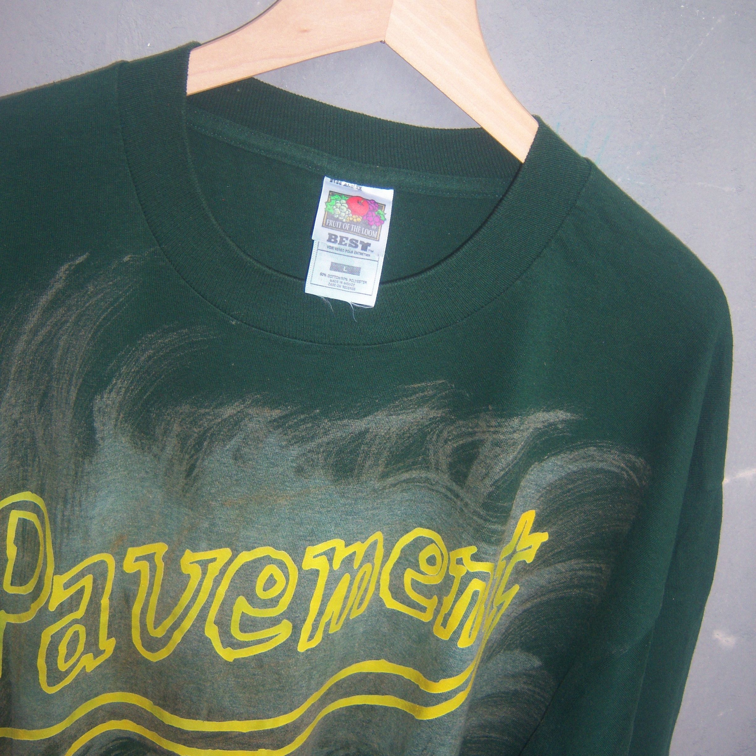 Band Tees × Vintage 90s Pavement Tour Dates T shirt Size US L / EU 52-54 / 3 - 13 Thumbnail