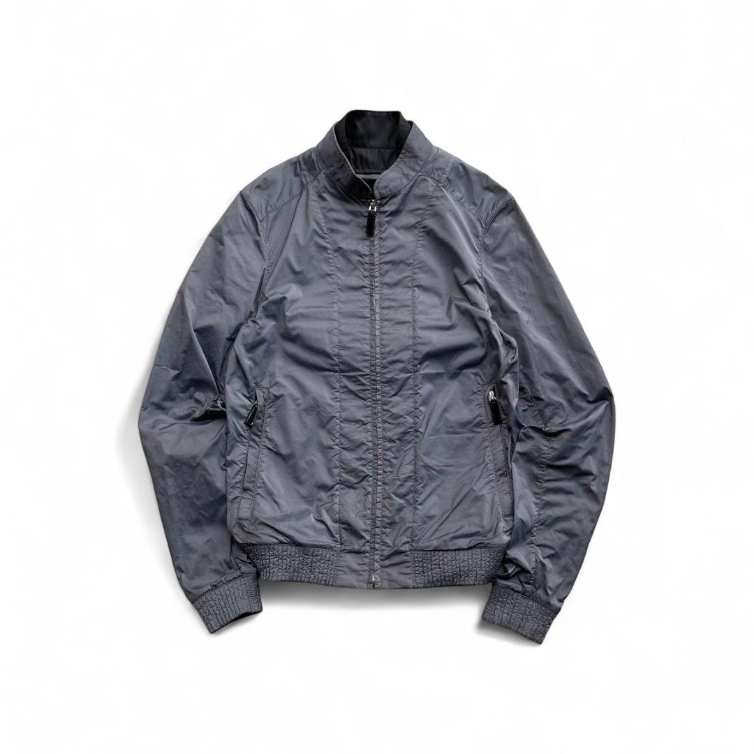 Prada Prada Sport - L SS09 Nylon Black Leather Jacket Wind Light Size US L / EU 52-54 / 3 - 1 Thumbnail