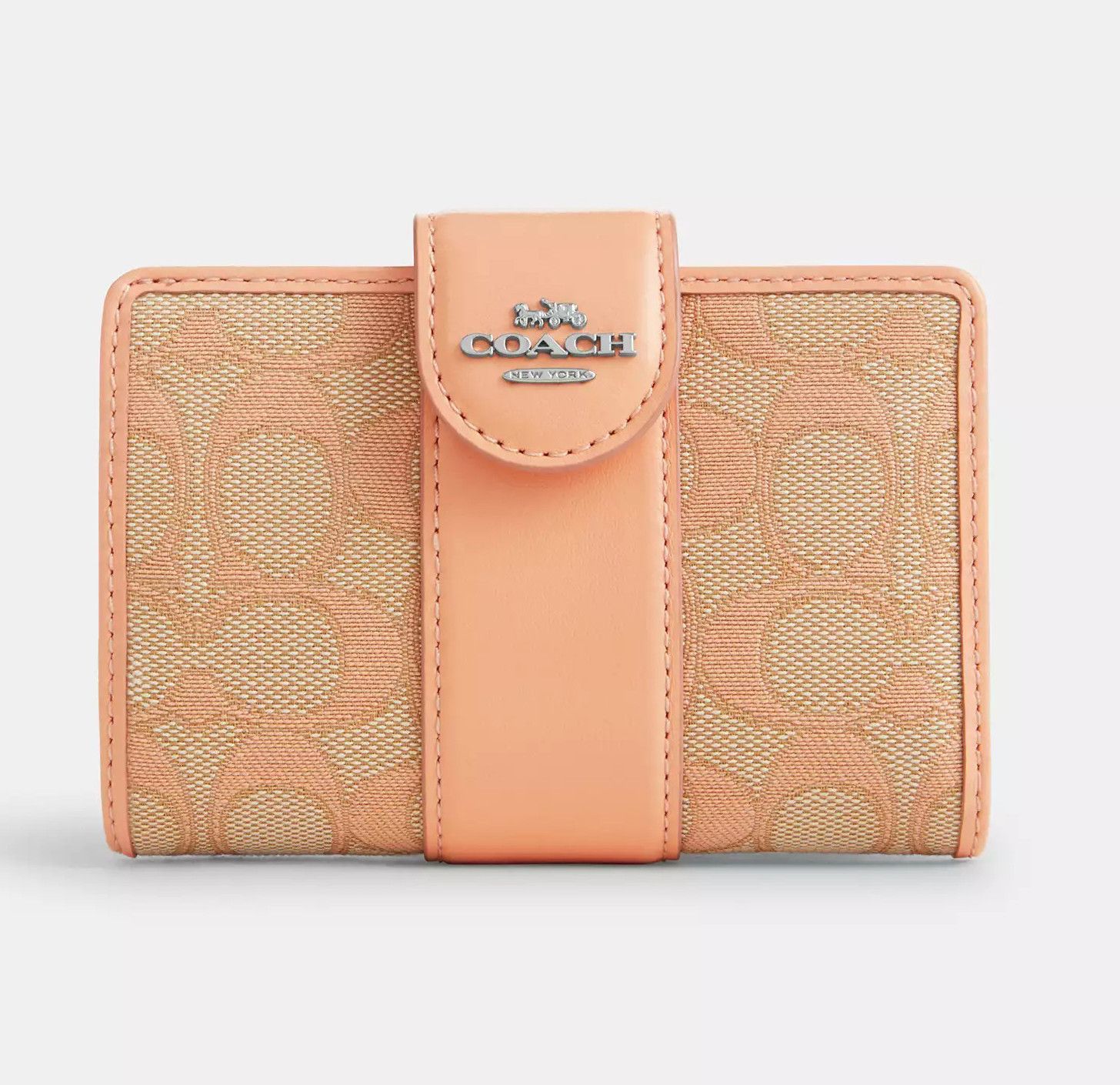 Coach Medium Corner Zip Wallet In Signature Jacquard CT922 Size ONE SIZE - 6 Thumbnail