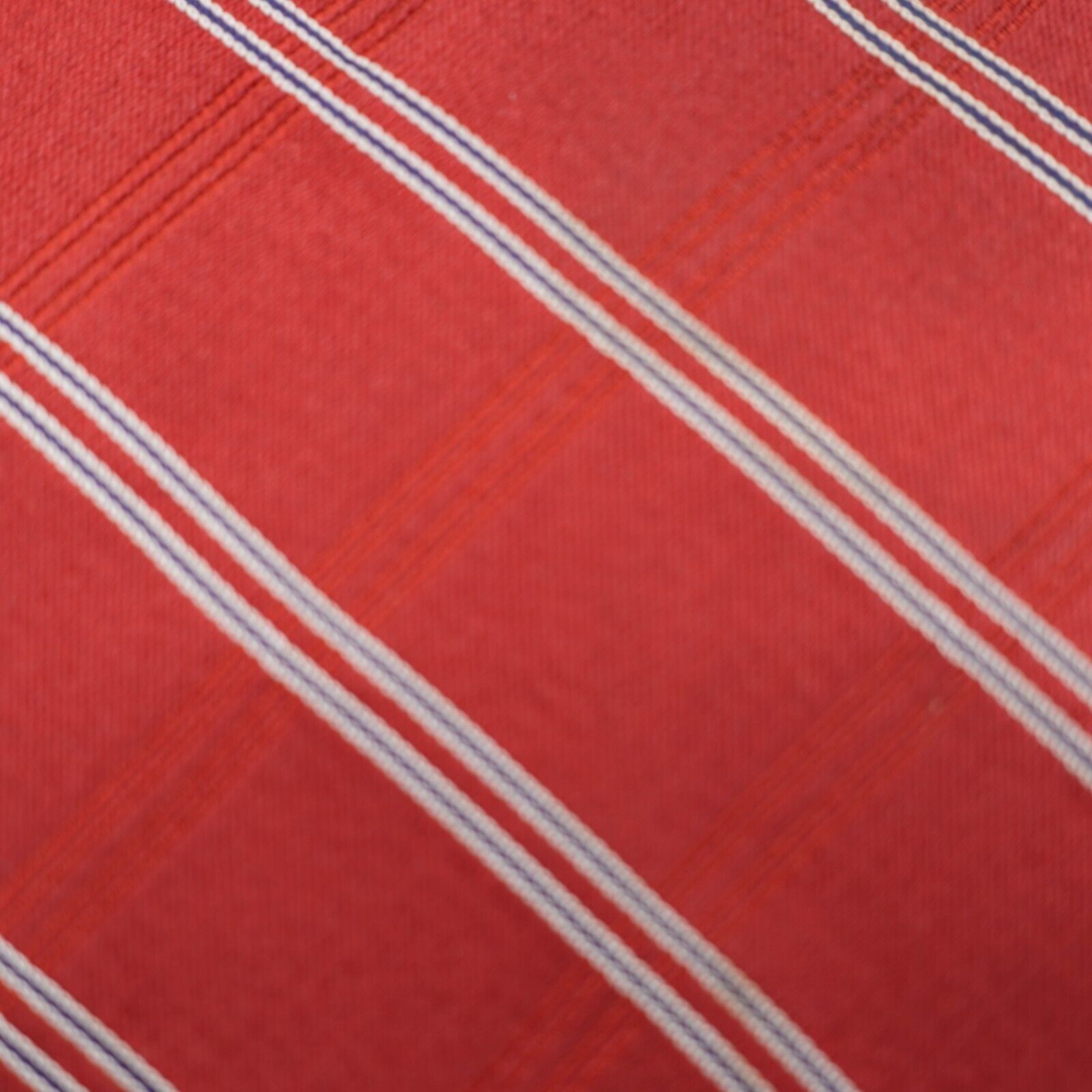 Tommy Hilfiger Vintage Tommy Hilfiger Red Blue Striped Two-Tone Woven Silk Size ONE SIZE - 2 Thumbnail