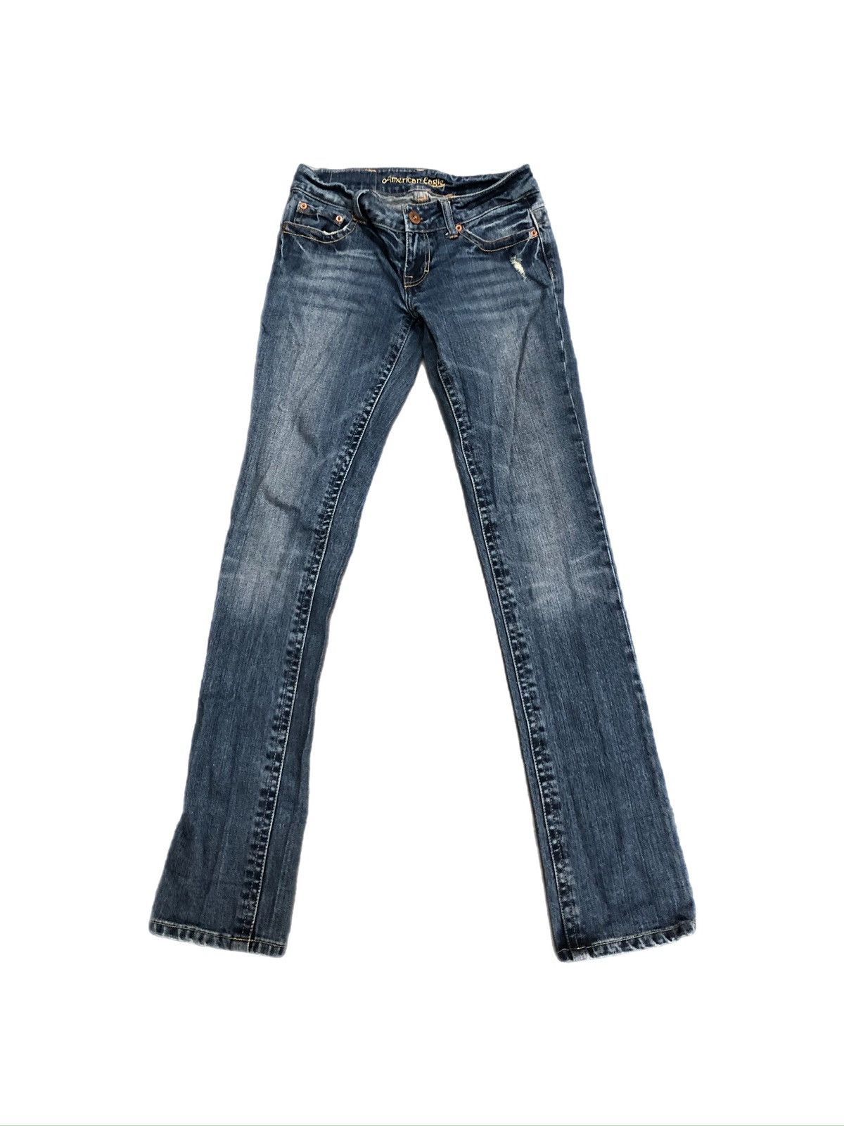 American Eagle Outfitters Vtg Y2K American Eagle Straight jeans Size 27" / US 4 / IT 40 - 2 Thumbnail