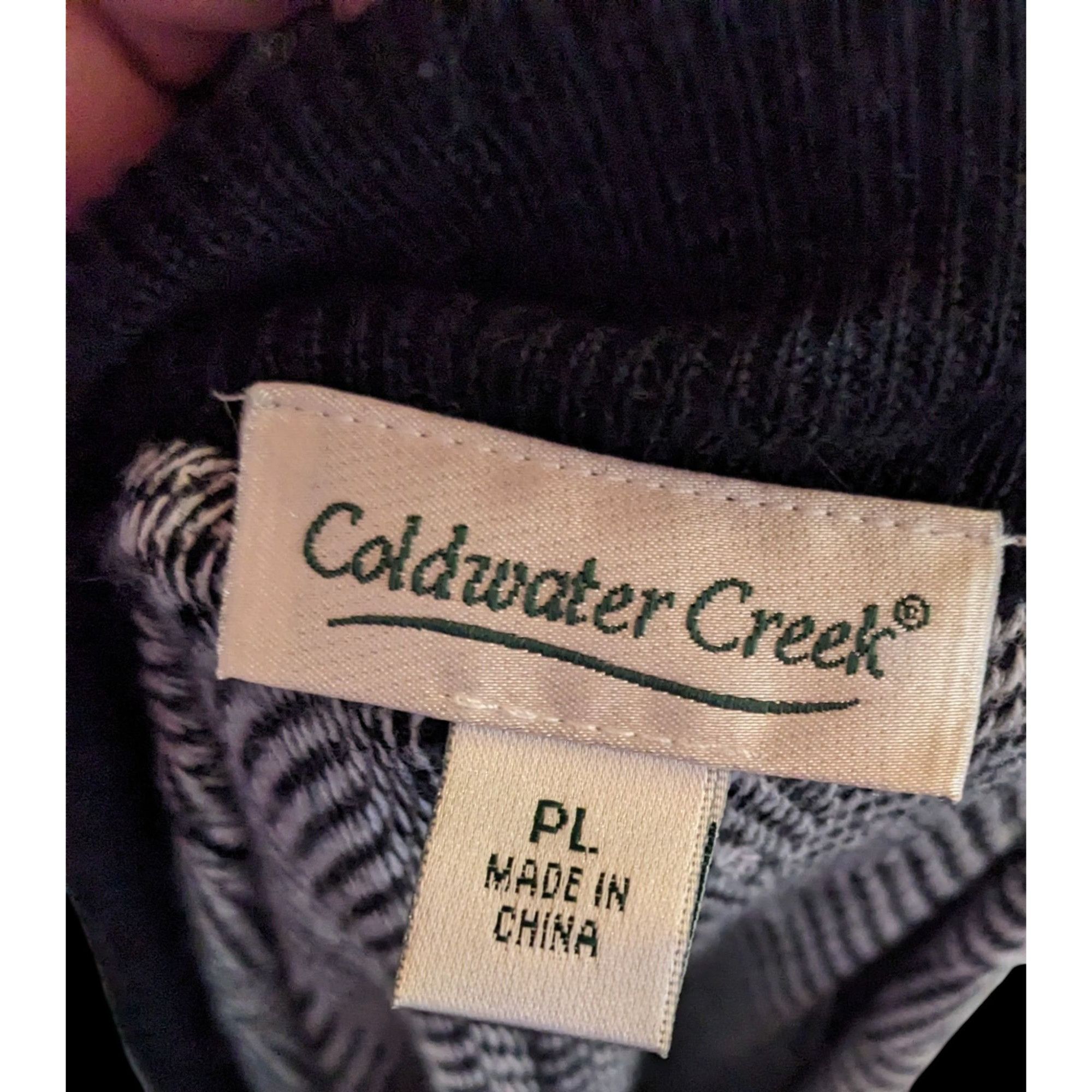 Coldwater Creek Coldwater Creek Floral Chevron Black And White Skirt Size 34" / US 12 / IT 48 - 6 Thumbnail