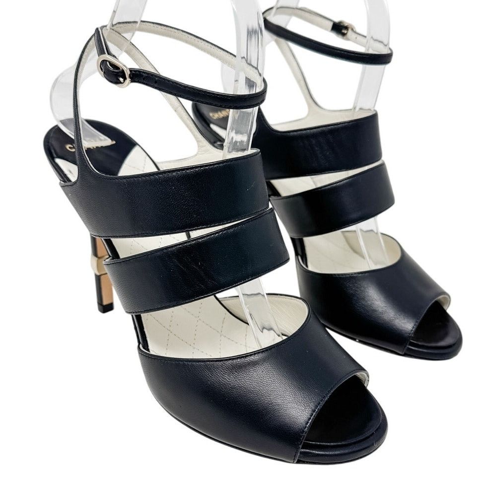 Chanel Chanel Classic CC Logo Ankle Strap Sandals size 38C US7 Size US 8 / IT 38 - 8 Thumbnail