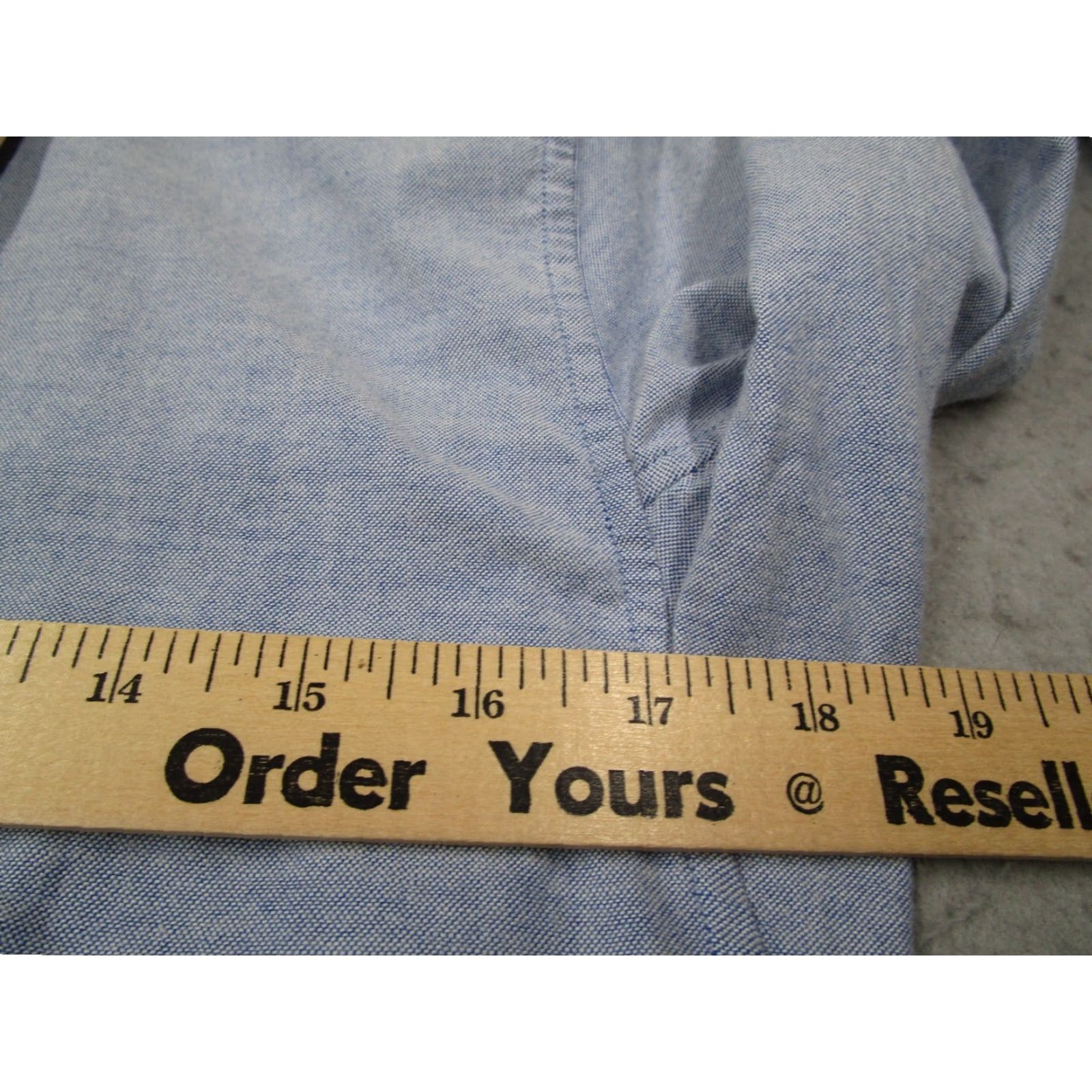 Lululemon LULULEMON Men's Small Blue Chambray Button-Up Long Sleeve Shirt Casual Travel Size US S / EU 44-46 / 1 - 7 Thumbnail