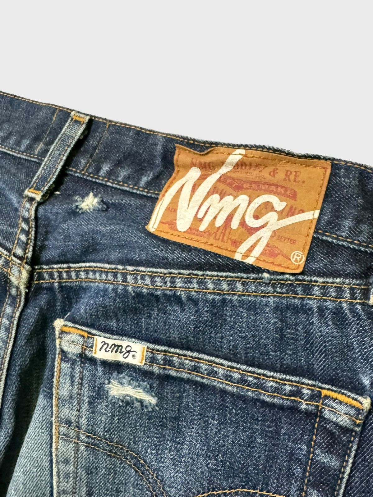 If Six Was Nine × Japanese Brand × Le Grande Bleu (L.G.B.) NMG JEANS CUSTOM Levi's Denim Distressed Style Size US 28 / EU 44 - 13 Thumbnail