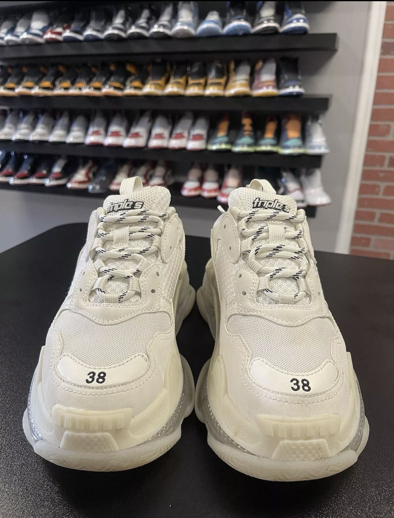 Balenciaga Size 8US/38EU - Balenciaga Triple S Translucent Clear Sole Size US 8 / IT 38 - 2 Thumbnail