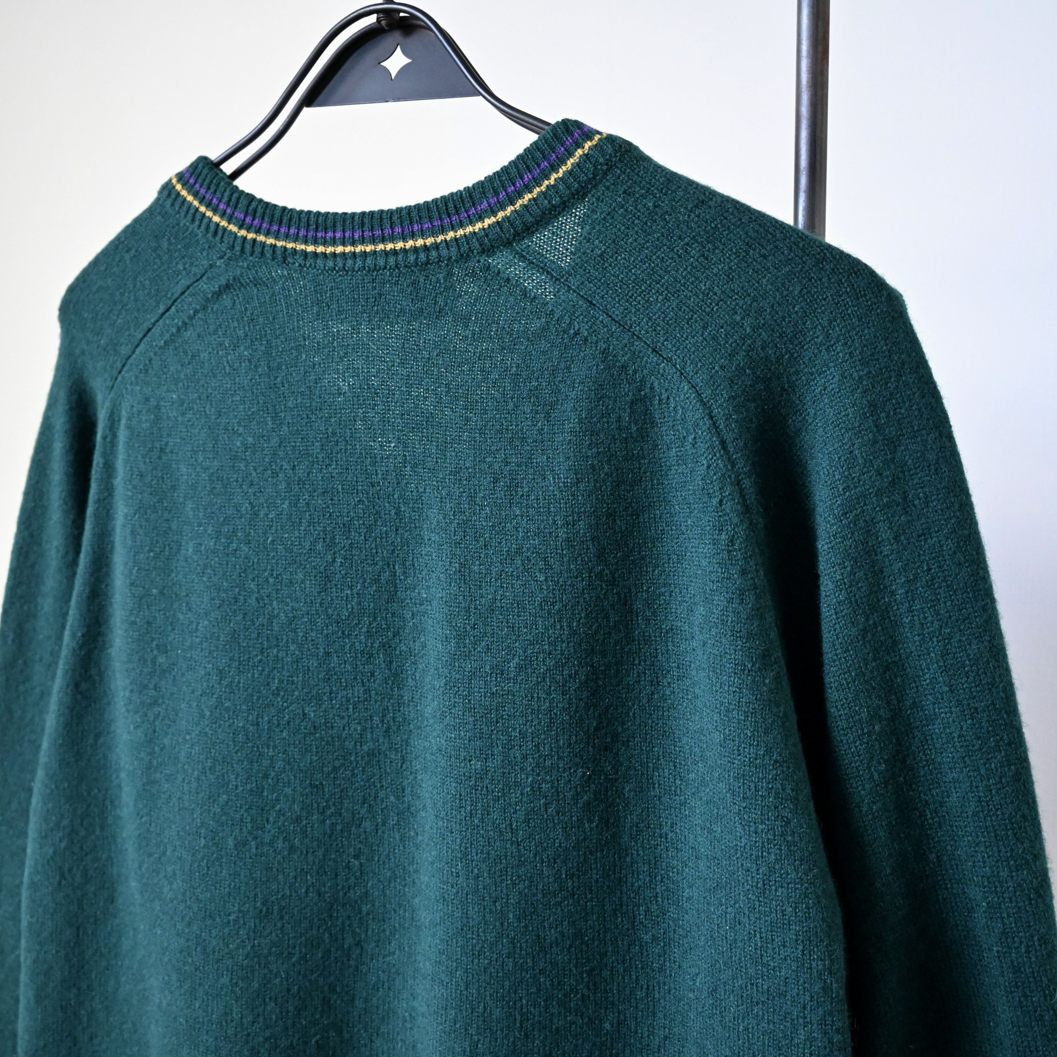 Vintage VTG 1990s CASTLE KNITWEAR lambs wool sweater made in Ireland Size US L / EU 52-54 / 3 - 3 Thumbnail