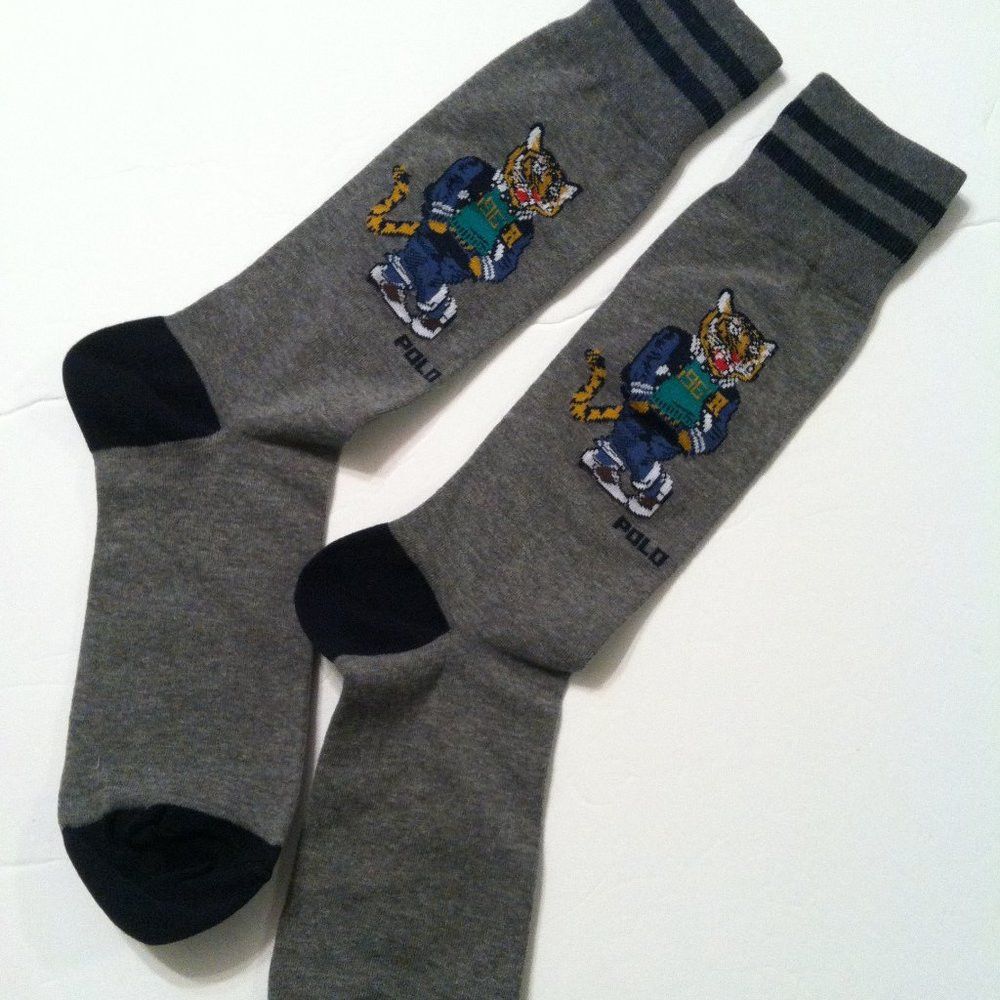 Polo Ralph Lauren POLO RALPH LAUREN MENS NEW DRESS SOCKS FIT SHOE SIZE: 7-12 Size ONE SIZE - 2 Thumbnail