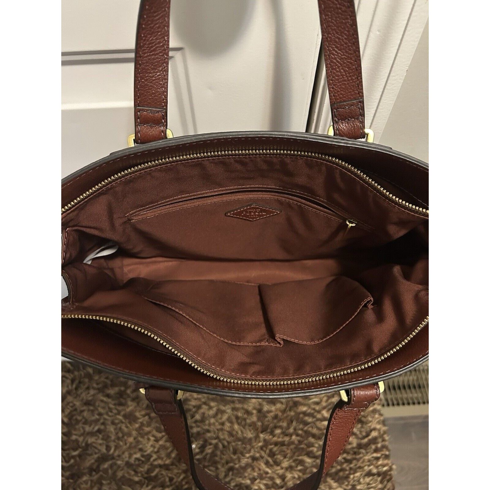 Fossil NEW! Vintage Fossil Lauren Hand Bags Satchel Brown Size ONE SIZE - 4 Thumbnail