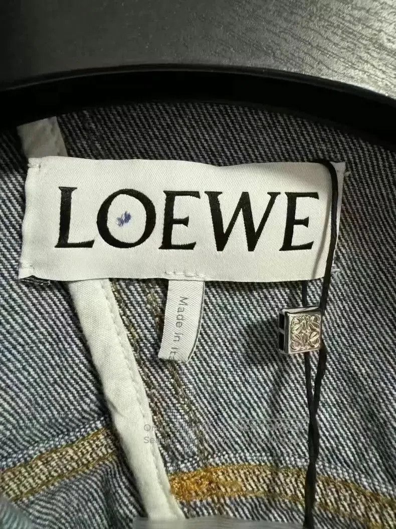 Loewe LOEWE Asymmetric Collar Denim Jacket . Size US M / EU 48-50 / 2 - 3 Thumbnail