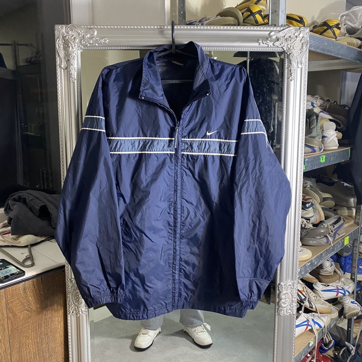 Nike Vintage Nike Track Jacket Full Zip Y2K 90s Swoosh Size US S / EU 44-46 / 1 - 1 Thumbnail