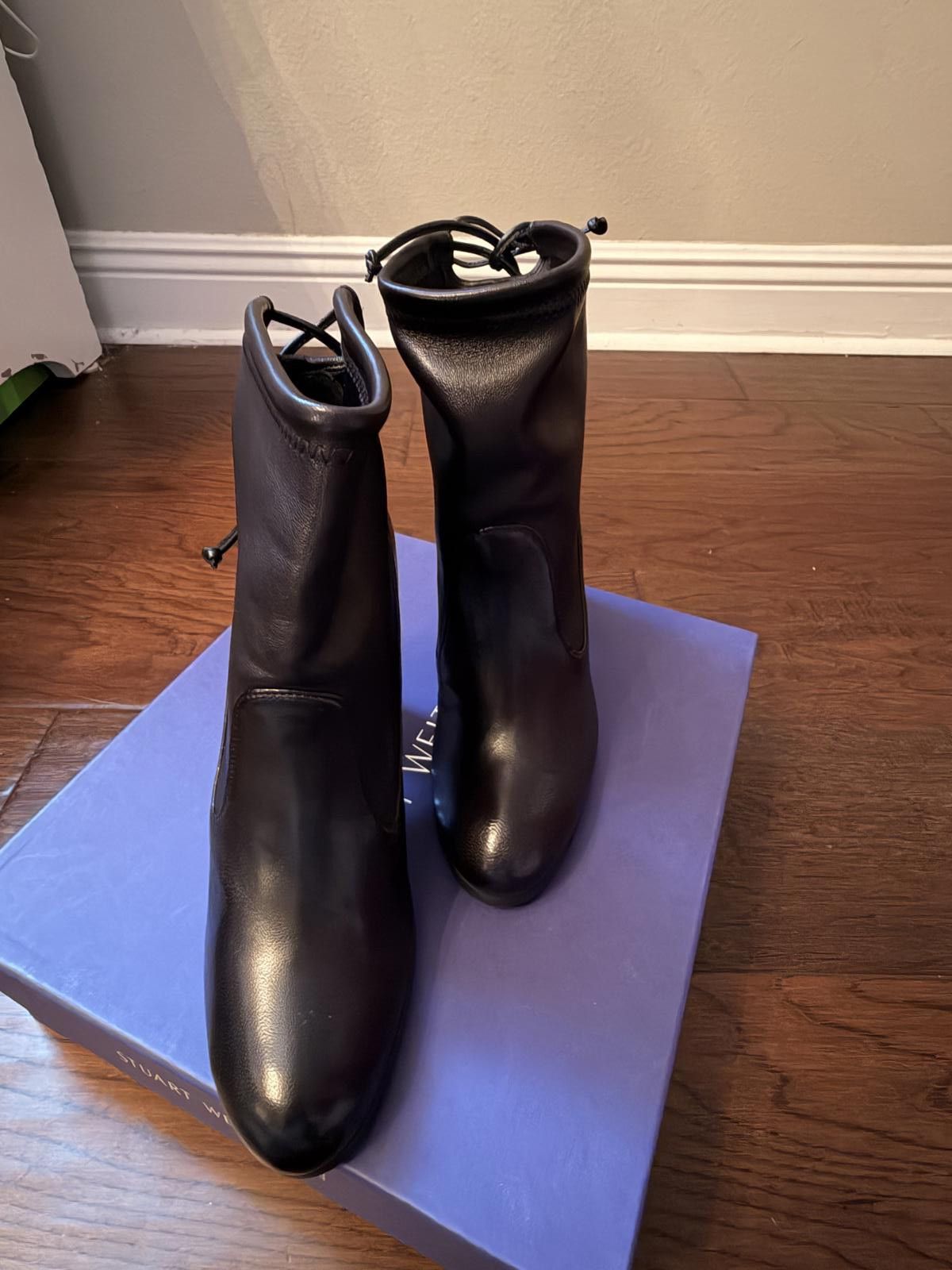 Stuart Weitzman Stuart Weitzman Black Leather Ankle Boots Size 7 Size US 7 / IT 37 - 5 Thumbnail
