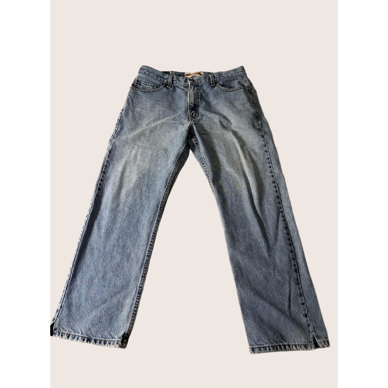 Vintage Signature Levi Strauss Jeans Mens 36x31 Light Wash Blue Regular Straight Denim Clothing Size US 36 / EU 52 - 1 Thumbnail