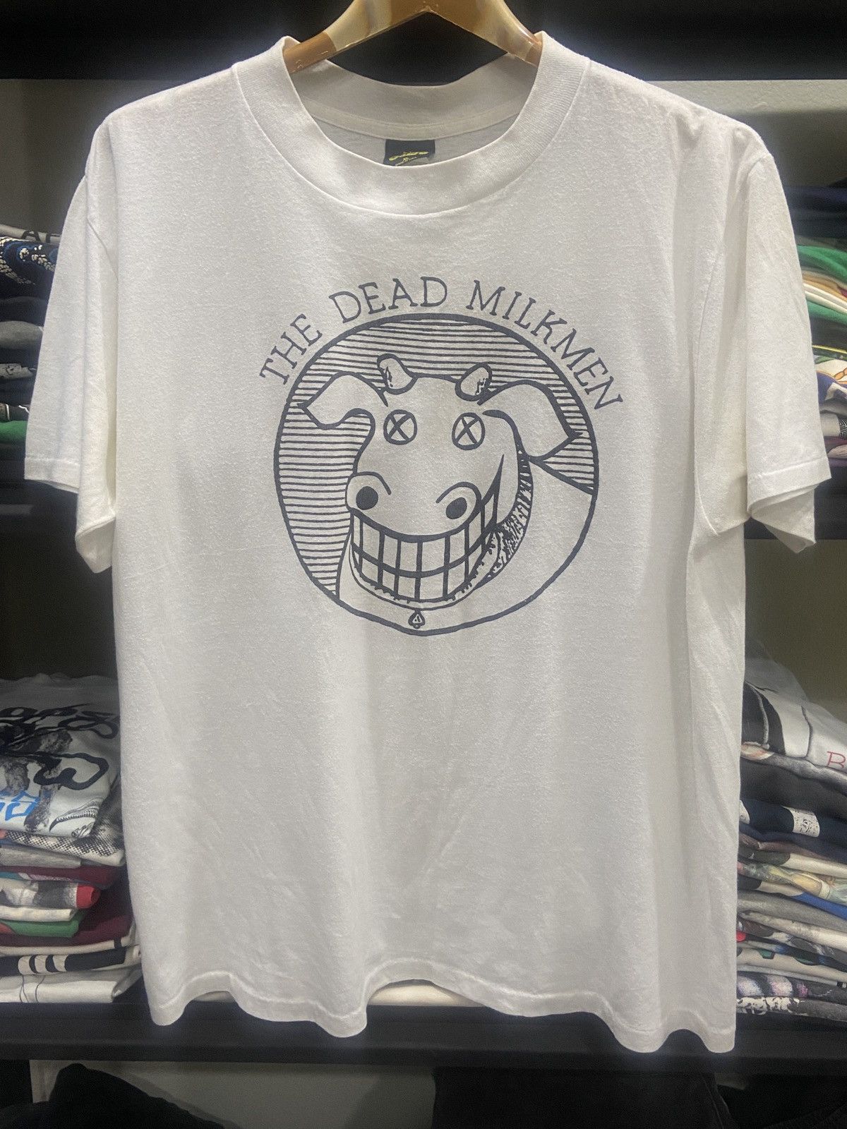 Vintage 80s Dead Milkmen Punk Ramones tour Rock Band TShirt