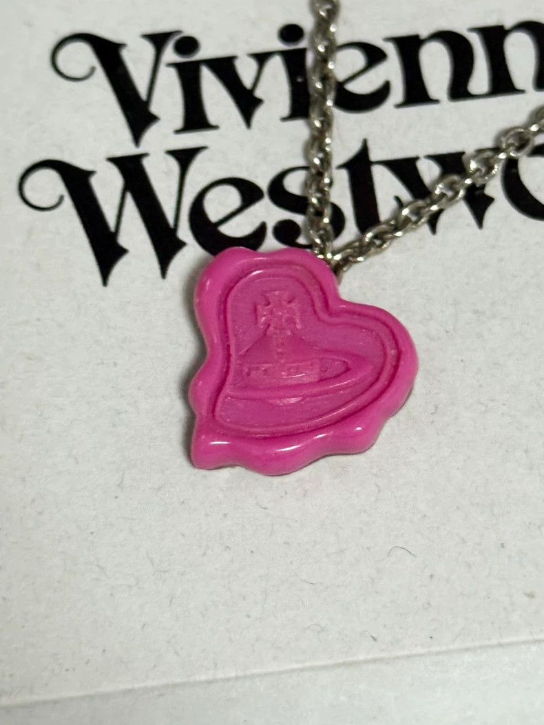 Vivienne Westwood Vivienne Westwood Pink lacquered earrings and necklace Size ONE SIZE - 6 Thumbnail