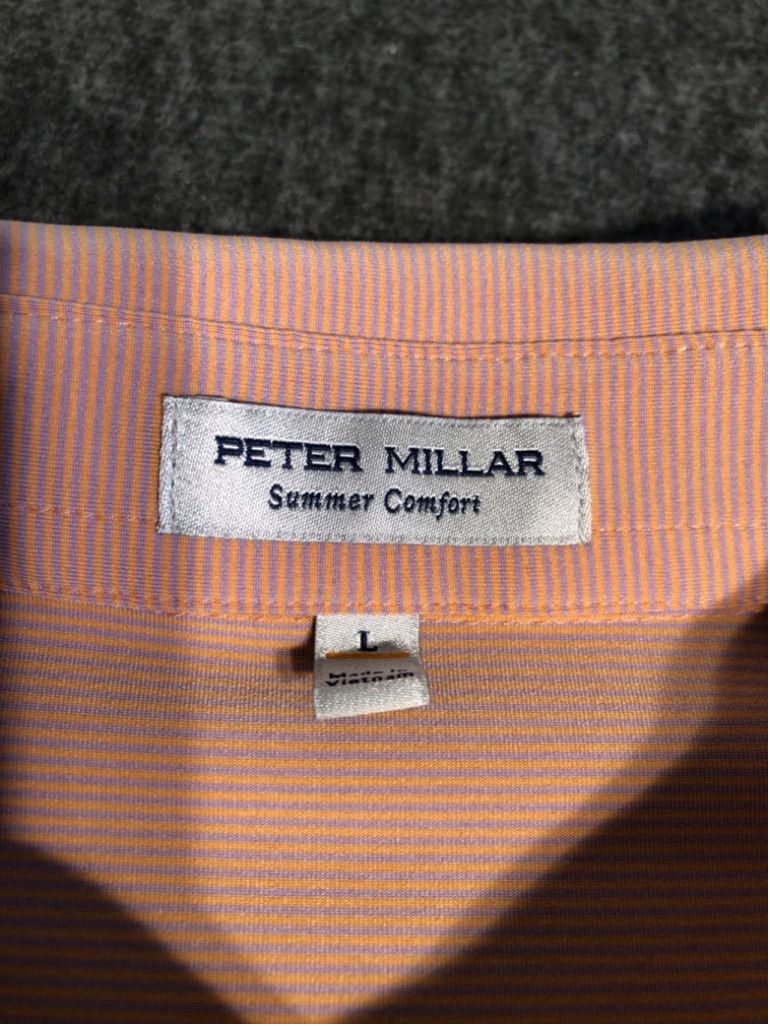 Peter Millar Peter millar large orange golf shirt Size US L / EU 52-54 / 3 - 3 Thumbnail