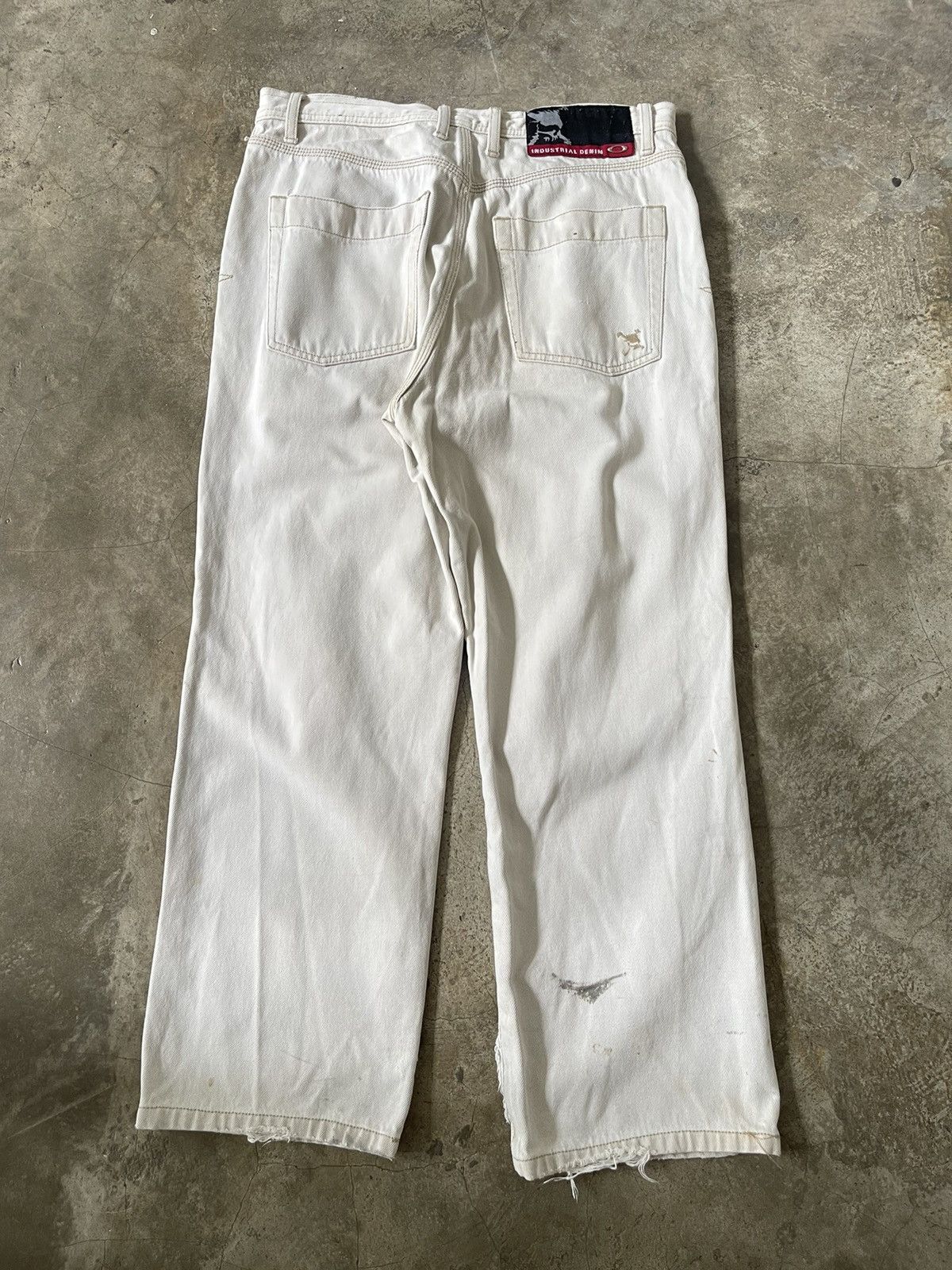 Oakley Vintage Oakley Skull Industrial Denim Distressed Baggy Pants Size US 34 / EU 50 - 1 Thumbnail