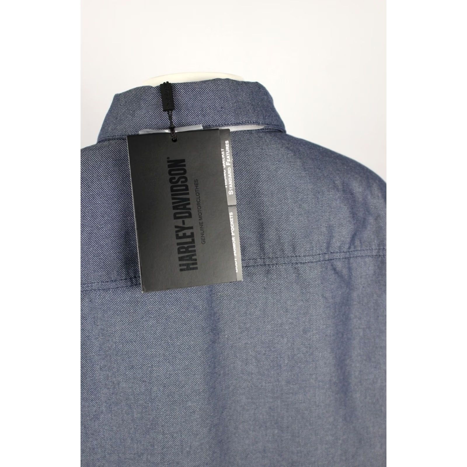 Harley Davidson Harley-Davidson Women's Operative Riding Shirt Jacket 2XL Blue 98111-23VW Size XXL / US 16-18 / IT 52-54 - 3 Thumbnail
