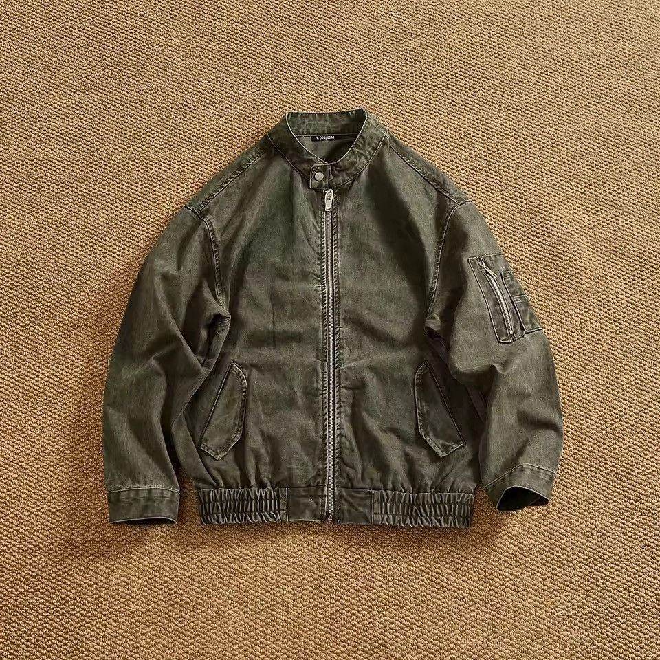 Other Khaki Streetwear Retro Vintage Style Work Washed Jacket Size US L / EU 52-54 / 3 - 1 Thumbnail