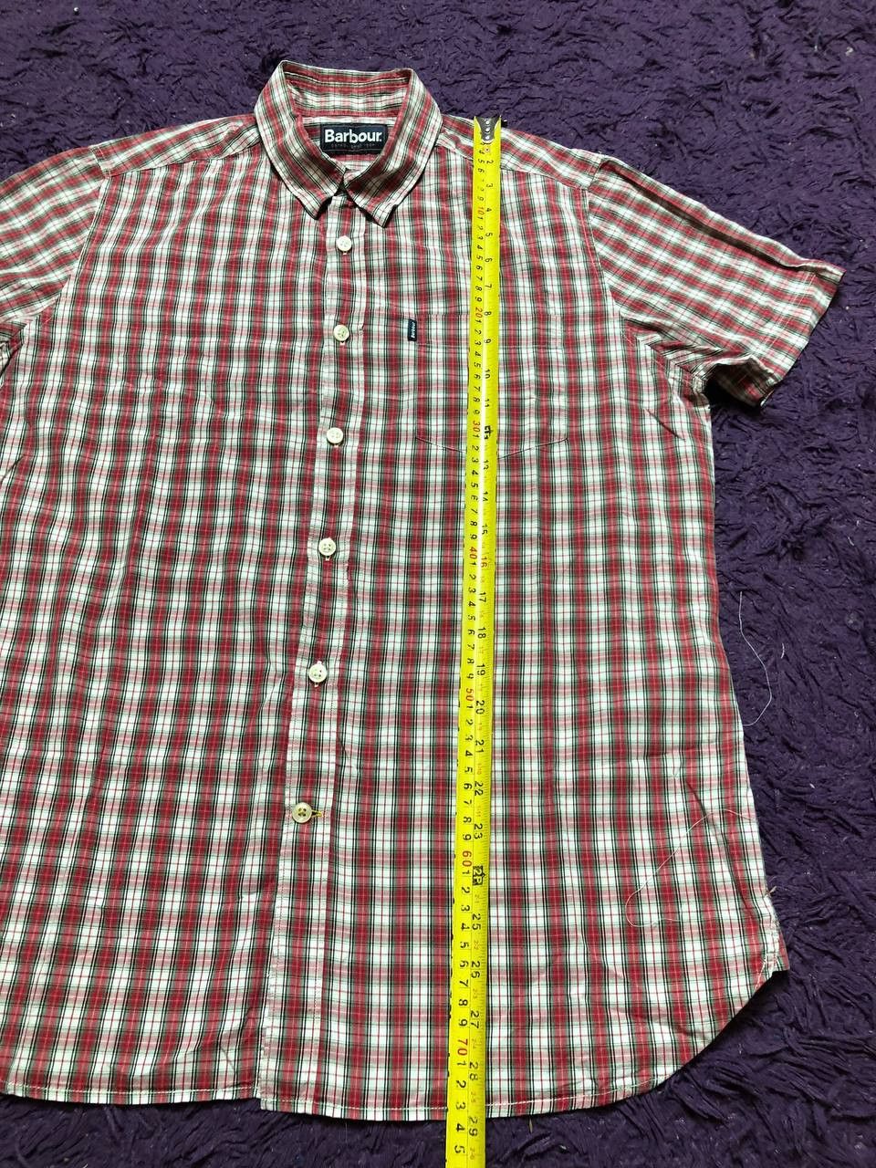 Barbour Vintage Shirt cell print Barbour logo Y2K streetwear Size US S / EU 44-46 / 1 - 10 Thumbnail