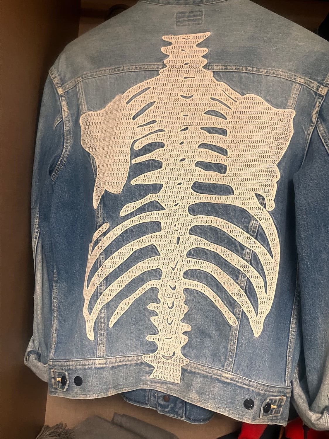 Kapital Kapital Mexican Bone Denim Jacket Light Blue Size US L / EU 52-54 / 3 - 2 Thumbnail