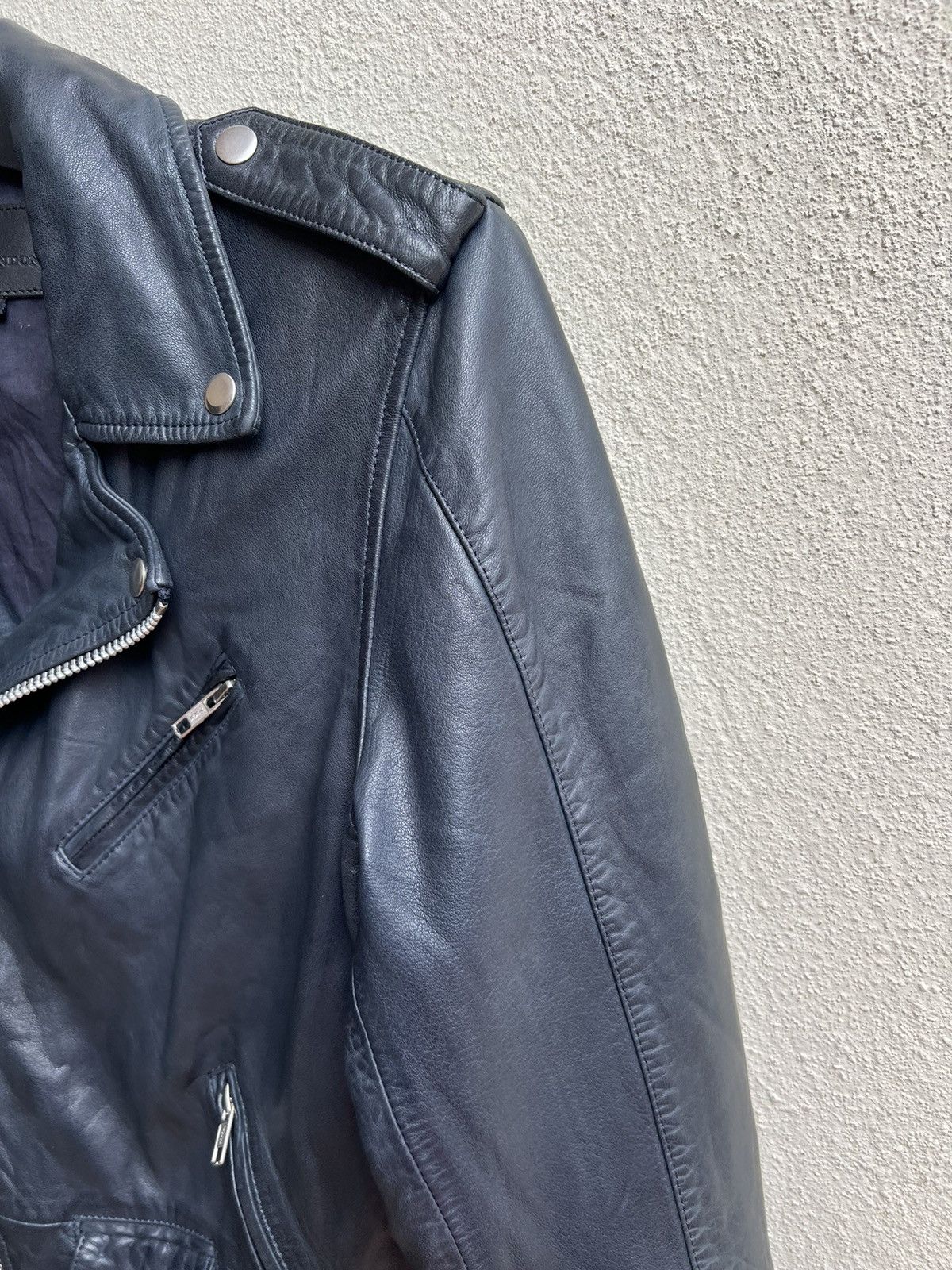 Jack London Jack London Wax Napa Lamb Leather Motorcycle Jacket Size US S / EU 44-46 / 1 - 9 Thumbnail