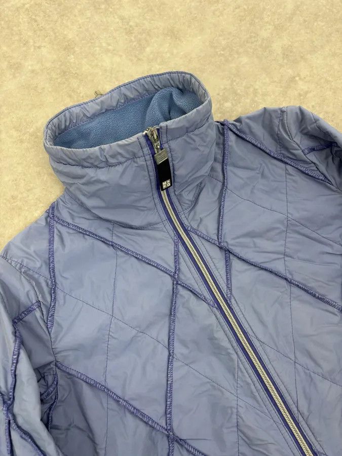 Marithe + Francois Girbaud FW2000 Marithé + François Girbaud Light Blue Quilted Geometric Nylon Jacket Size US S / EU 44-46 / 1 - 6 Thumbnail