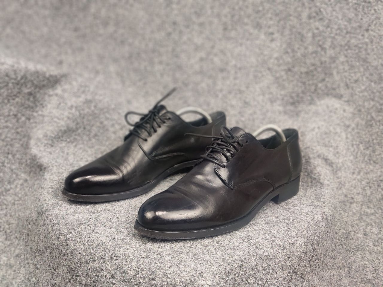 Pantanetti Pantanetti Design Black leather lace-up derby shoes Boots Size US 11 / EU 44 - 7 Thumbnail