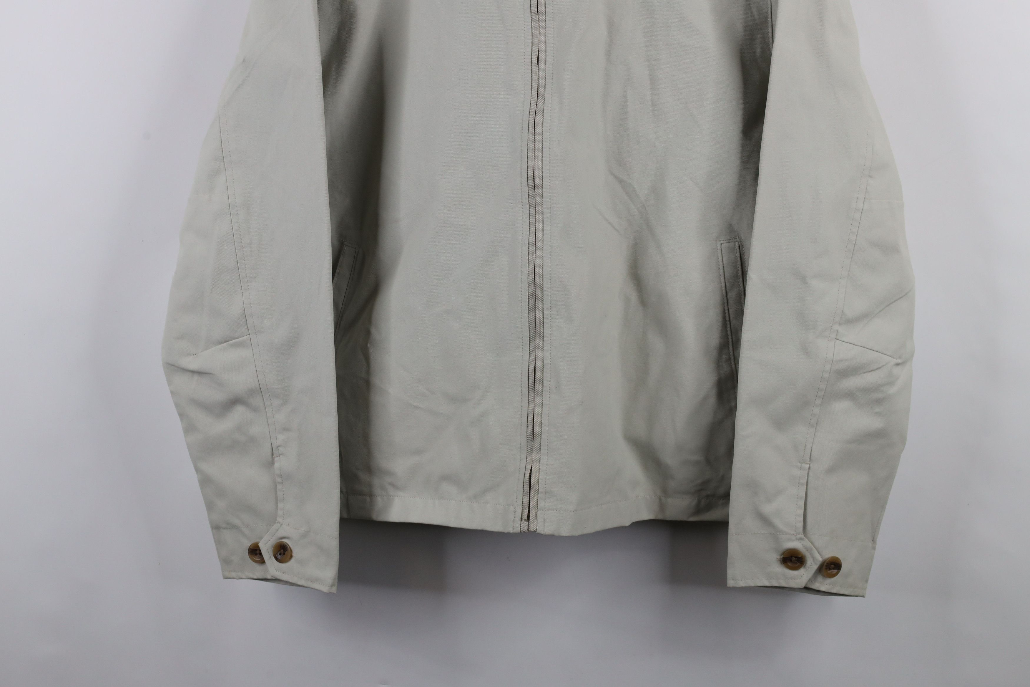 Gap × Vintage Vintage Y2K 2004 Gap Canvas Laminate Cafe Racer Jacket Beige Size US M / EU 48-50 / 2 - 3 Thumbnail