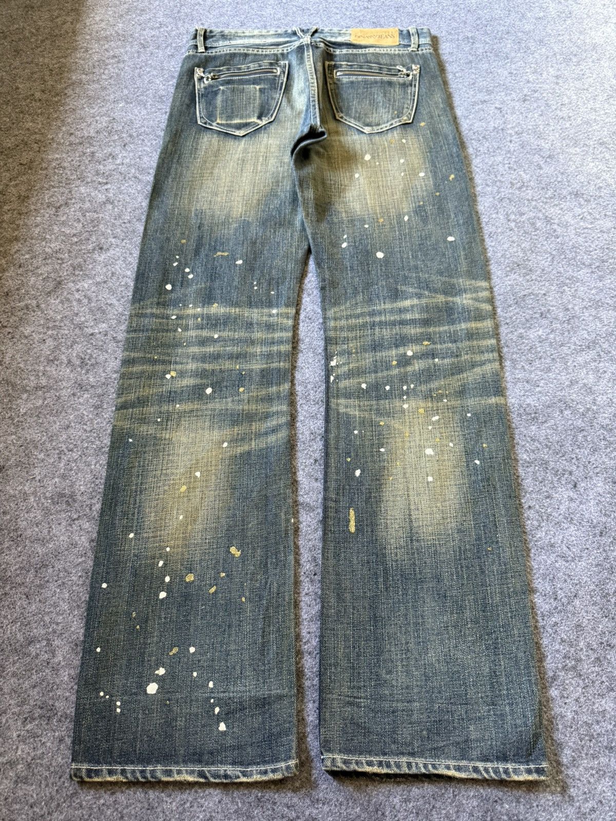 Hysteric Glamour × Japanese Brand Dinassy Japan Mud Wash Paint Splatter Jeans Size US 31 - 2 Thumbnail