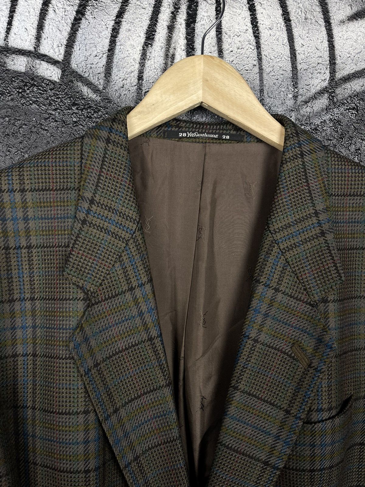 Vintage × Yves Saint Laurent Vintage Yves Saint Laurent Diffusion Home Blazer Jacket Size 46R - 4 Thumbnail