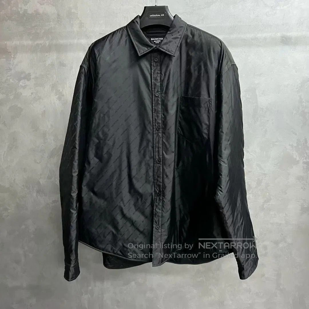 Balenciaga balenciaga black long sleeve button-up shirt. Size US L / EU 52-54 / 3 - 1 Thumbnail