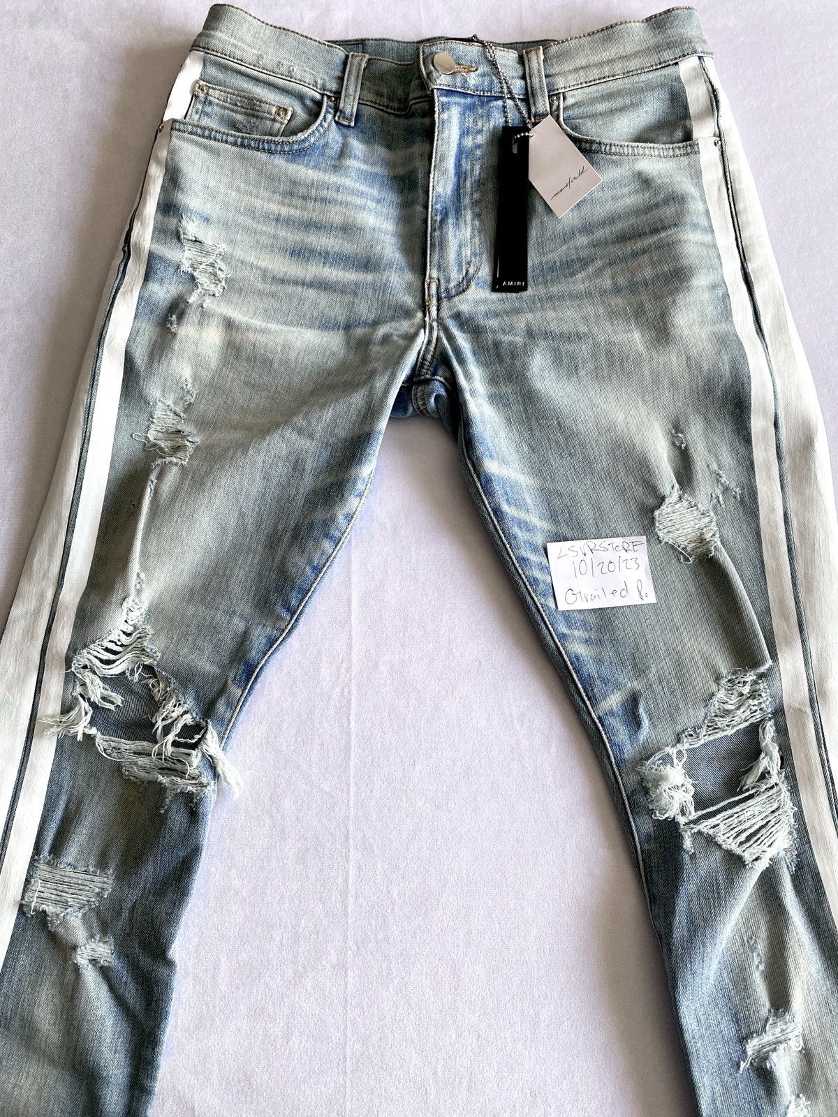 Amiri AMIRI Track Jean LT Indigo 32 OG - Gently Used* Size US 32 / EU 48 - 1 Thumbnail