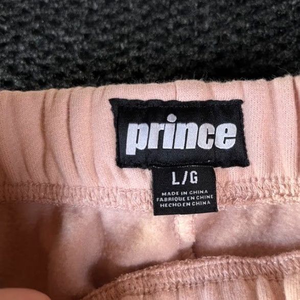 Prince VINTAGE Prince Track Pants Pink White Side Stripe Wide Leg Womens L Size 36" / US 14 / IT 50 - 3 Thumbnail