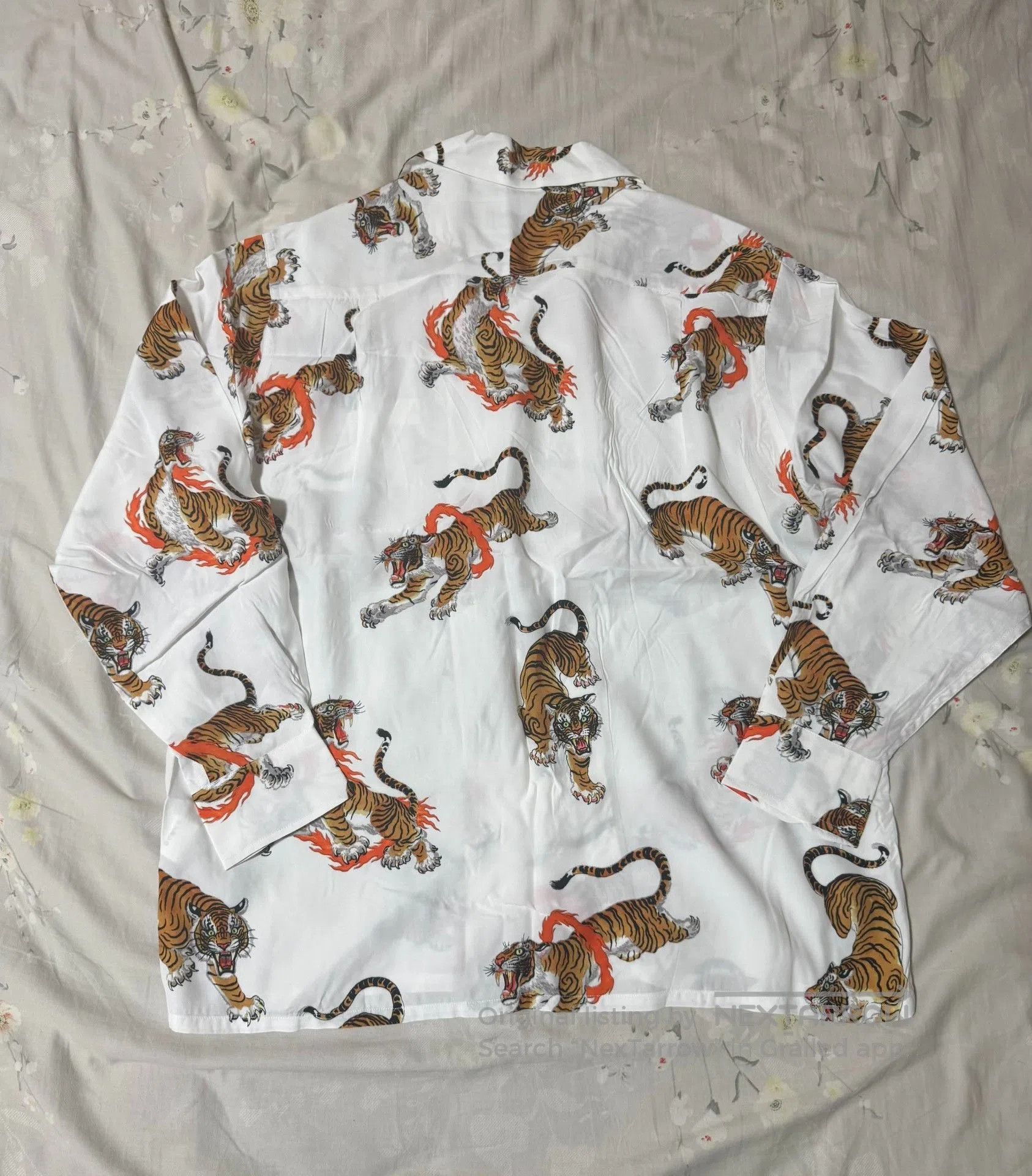 Wacko Maria Wacko Maria x Tim Lehi Flame Tiger Shirt. Size US S / EU 44-46 / 1 - 2 Thumbnail